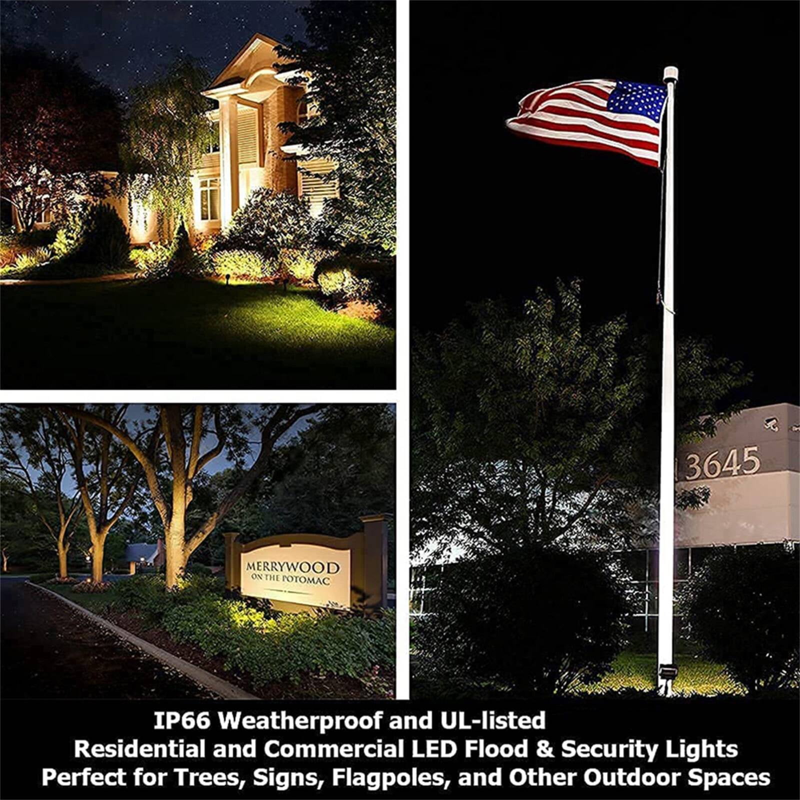 Chiuer 27W Outdoor LED Flood Lights Knuckle Mount 5000K 3700LM 120-277V Dim