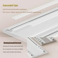 thumbnail image 4 of Double Row Ceiling Curtain Rails Heavy Duty Curtain Track With End Cap Style Design 3FT To 19 FT Sliding White Gold Curtain Tracks For Drapes, Room Dividers(Gold,4.30M/14.1FT), 4 of 7