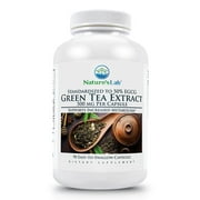 Nature's Lab Green Tea Extract with EGCG 500mg - 90 Capsules (3 Month Supply) - Powerful Antioxidants, Weight Support, Energy*