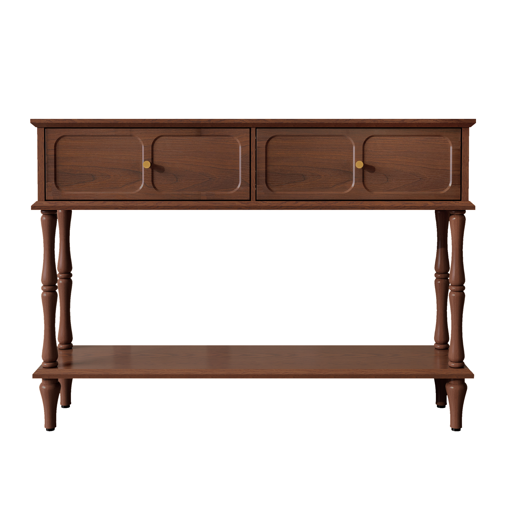 HLR 47" Mid-Century Console Table, Brown photo 7
