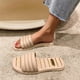thumbnail image 2 of Amzcrzy Zapatos de mujer,Zapatos de mujer,Zapatillas de mujer, Sandalias planas con punta abierta, estilo retro, cómodas e informales para mujer Sandalias Mujer Zapatillas De Casa, 2 of 4