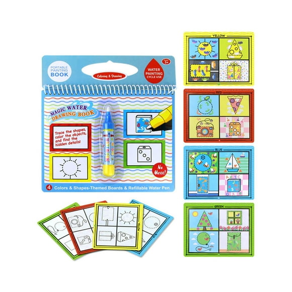 Guardoinrt Water Painting Drawing Coloring Book Mat Animal Kids Doodle Paint Toy gift 3 1Set
