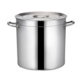 thumbnail image 3 of Olla de cocina de acero inoxidable, utensilios de cocina grandes con tapa, cubo de aceite fácil de limpiar, olla de sopa grande multifuncional para 35cm Macarena ollas grandes para sopa, 3 of 8