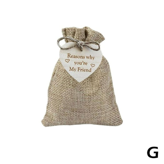 Unique Friendship Gift,Wooden Hearts in The Box with Reasons Why You're My Best Friend,Heart Keepsake Gift for Friend,DIY Christmas New Year Gift Ornament(Without Wooden Box) F3H4