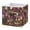 An Old Leather-Bound Bookshel, variant on Fabric Storage Bins Foldable Cube For Home Organization Baskets Beach Flip-flop Pattern