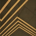 thumbnail image 1 of Ahgly Company Machine Washable Indoor Square Transitional Night Red Area Rugs, 4' Square, 1 of 7