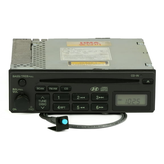 Restored Hyundai Sonata 2002-05 AM FM Radio CD w Bluetooth on a Pigtail 96160-3D101 (Refurbished)