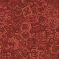 thumbnail image 1 of Ahgly Company Tapis d'Intérieur Lavable en Machine Carré Rouge Lave Transitionnel, 7 Pieds Carré, 1 of 7