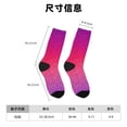 thumbnail image 3 of Balery Light Purple Glitter Calcetas Largas con Estampado para Hombre y Mujer – Suaves y Transpirables, Talla Única (US 5-11), 3 of 6