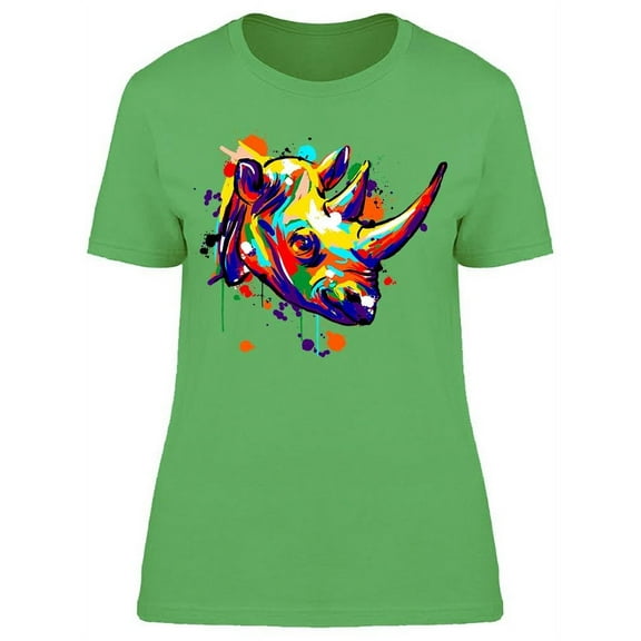 Rhinoceros Face Savannah   T-Shirt Women -Image by Shutterstock, Female x-Large