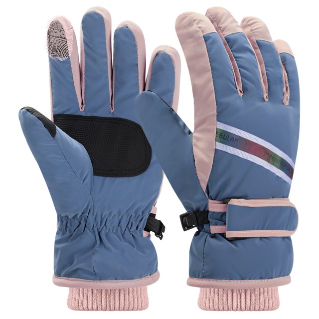 Guantes de esquí gruesos antideslizantes a prueba de viento guantes al aire libre guantes de invierno para mujeres