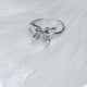 thumbnail image 4 of Anillo de mariposa de metal, delicado, elegante, ajustable, abierto, para fiesta de cumpleaños, aniversario, 4 of 8