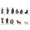 thumbnail image 1 of kurtrusly 11Pcs Nativity Figurines Traditional Resin Crafts Jesus Ornament Lightweight Religious Accessory Statue Tabletop Church, 1 of 8