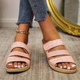 thumbnail image 4 of Zapatillas de tacón inclinado de una línea para mujer, novedad de verano, informales, a la moda, para exteriores Wmkox8yii hj789, 4 of 9