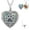 Abalone Paw Prints Urn Locket, variant on Personalized Heart Urn Locket Necklace for Ashes and Pictures 925 Sterling Silver Customized Locket Cremation Necklace for Ashes Memorial Keepsake Jewelry for Women