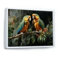 thumbnail image 2 of Designart "Elegant Feathery Whispers I" Parrot Floater Framed Wall Art Prints, 2 of 5