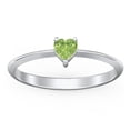 thumbnail image 2 of Heart Birthstone Ring - Peridot (August), 2 of 6