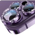 thumbnail image 1 of LAICAIW for iPhone 14 Pro/iPhone 14 Pro Max Camera Lens Protector Bling, HD Tempered Glass Shining Decoration Lens Screen Protector Individual Aluminum Alloy Metal Ring, Glitter Purple, 1 of 7