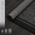 thumbnail image 6 of Indoor Outdoor Rug  5x7 Bordered Dark Grey Black Modern Area Rugs For And Patios Kitchen Hallway Mats Washable Porch Deck Outside Carpet (bordered 5 X 7), 6 of 9