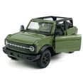 thumbnail image 6 of 2-Door Convertible Bronco Model Car 1/36 Scale Diecast Toy Cars Metal Children’s Die-cast Vehicles, Pull Back Doors Open, Black Rim, Mens Collection, Kids Toys for Boys Gifts, Cake Topper, green, 6 of 9