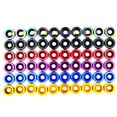 thumbnail image 3 of FENDER 10pcs m6 jdm coche modificado sujetadores hexagonales guardabarros arandela parachoques motor cóncavo tornillos de coche estilo, 3 of 4