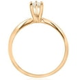 thumbnail image 2 of Pompeii 14k Yellow Gold 1/4ct Round Diamond Solitaire Engagement Ring (G/H,I1), 2 of 3