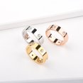 thumbnail image 5 of Moda clásica titanio acero damas apilamiento anillo mejores regalos del día de San Valentín para parejas oro 10 JAMW Sencillez, 5 of 5