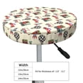 thumbnail image 4 of Honeii Retro Steampunk Vehicle1 Bar Stool Covers – Perfect Fit for 12" to 14" Round Stools, Crease-Resistant, Stretchy, Washable & Dustproof Seat Slipcovers-12 inch, 4 of 7