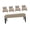 Light mocha, variant on ANXPTIME Set Of 2 Waterproof Benches Cover For Patios And Restaurant Elastic