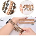 thumbnail image 4 of XIHAMA Beaded Boho Bracelet for Samsung Galaxy Watch 7/6/5/4 40/44mm Strap/Active 2 Watch 4 Classic 42mm Strap Women, 20mm Handmade Cute Elastic Crystal Beaded Bracelet, 4 of 8