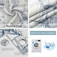 thumbnail image 2 of Fsddascl Nautical Ship Lighthouse Blackout Curtains for Bedroom/Living Room, Thermal Insulated Kitchen Curtains, Ocean Anchor Rudder Lines Art Grommet Darkening Window Treatment Drapes 27.5"x39"x2, 2 of 6