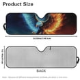 thumbnail image 7 of Yuyamidu Fire Eagle Windshield Sunshade Heat Shield Car Sun Visor for Jeep Wrangler Rubicon Sahara TJ JK JKU 2/4 Doors, 7 of 7