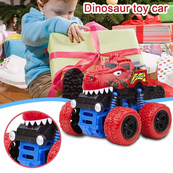 Dinosaur Toy Car Under $5! Yrmaups Four Wheel Drive Inertia Dinosaur Toy Car, Pull Back Racers forkids, Dinosaur Shaped Off-Road Vehicle for Play, Mini Dinosaur Car for Birthday and Christmas Gifts