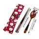 thumbnail image 3 of Palillos chinos 5 pares acero inoxidable antideslizantes cuadrados reutilizables Xihbxyly, 3 of 7