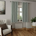 thumbnail image 2 of Ambesonne Grommet Curtain, , 50"x60", Teal Olive Green and Black, 2 of 5