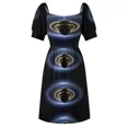 thumbnail image 6 of The Day the Earth Smiled - Planet Saturn Sleeveless Dress women dresses dresses for woman 2024, 6 of 7