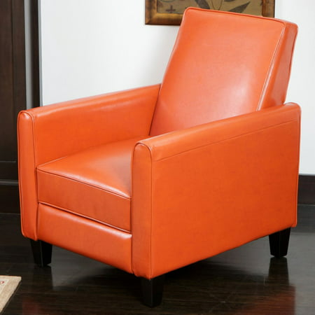 Darvis Leather Push Back Recliner
