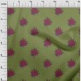 thumbnail image 2 of oneOone Cotton Silk Fabric Leaves Block Print Fabric BTY 42 Inch Wide, 2 of 4