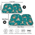 thumbnail image 3 of Uemuo Giraffes Doing Various Yoga Pattern Accordion Car Windshield Sun Shade, Foldable Reflective Sun Visor for Car, Reflector Windshield Sunshade-Medium, 3 of 7