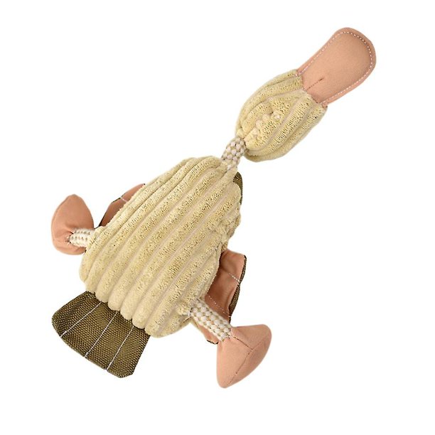 Juguete masticable para perros, juguete de felpa con sonido para mascotas, juguetes para cachorros, juguetes de pato chirriantes, mascotas, juguete para morder para masticar cachorros kaili Sencillez