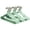 Green, variant on 30Pcs Metal Hangers with Non-Slip Coating Heavy Duty Space Saving Clothes Organizers for Adult Coats Sweaters and Jeans in Laundry Room Closet, Green