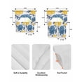 thumbnail image 5 of Blue Yellow Floral Spring Swag Kitchen Curtains Sets for Windows 24 Inch Length, Elegant Botanical Summer Short Window Curtain Panels Swags Valances and Tiers 3 Piece Set for Cafe/Dining Room, 5 of 5