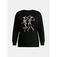 thumbnail image 5 of Women's Halloween Howdy Graphic Fleece Sweatshirt from Way to Celebrate, Sizes S-3XL, 5 of 5