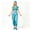 Green, variant on Women's Princess Cosplay Jumpsuit Belly Dance Romper with Headwear Halloween Costume