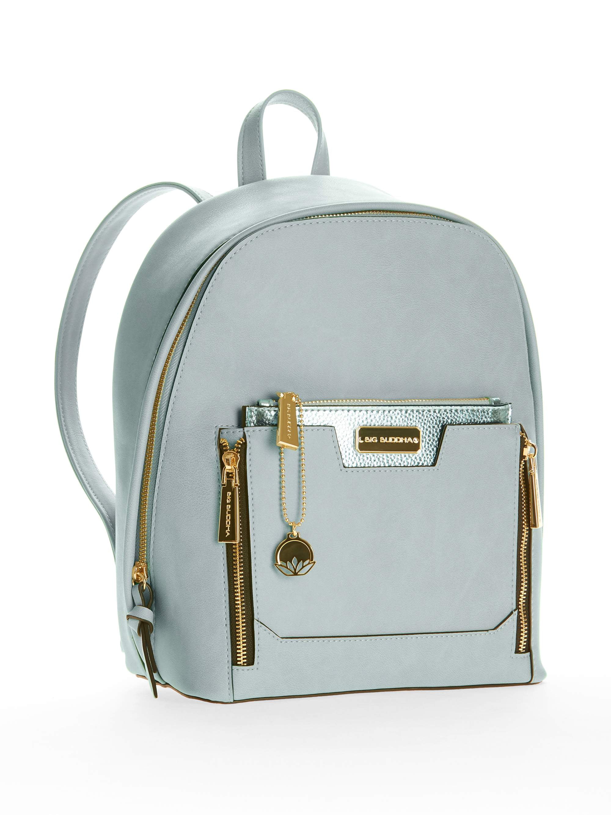 Backpack with Metallic Pouch