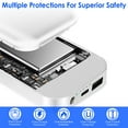 thumbnail image 5 of (YLJian)--1Pc 10000mAh Portable Charger Battery Pack For Heated Blanket Vest Jacket Power Bank With Type C USB Cable Fit For IOSPhone 14 Android And More.--(re54v41:{{.c), 5 of 10
