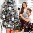 thumbnail image 5 of Bolas de terciopelo para adornos navideños de 6 cm, 15 unidades por juego, bolas de decoración navideña colgantes para árbol, decoración de interiores, decoración del hogar, Navidad, 5 of 5