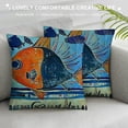 thumbnail image 3 of Life Cottages with Fish Beach Theme Design Pillowcase,, 3 of 5