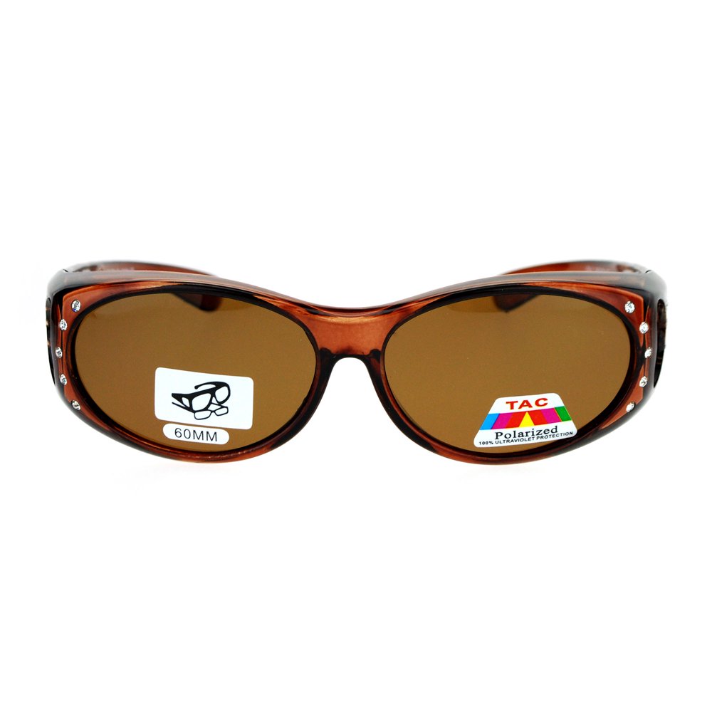 SA106 SA106 Rhinestone Polarized Womens 60mm Over the Glasses Fit