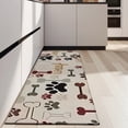 thumbnail image 4 of Paw Prints and Bones Kitchen Rug Mat,Kitchen Runner Rugs Non Skid Washable,Decorative Kitchen Floor Mats for Kitchen,Sink,Laundry,17"X47", 4 of 5